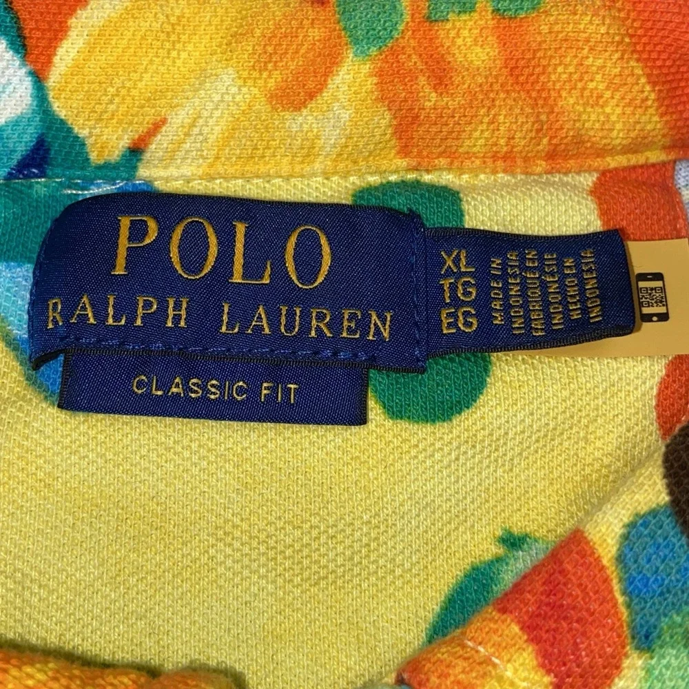 Polo Ralph Lauren Polo Shirt XL Classic Fit Floral Hawaiian Aloha Mens